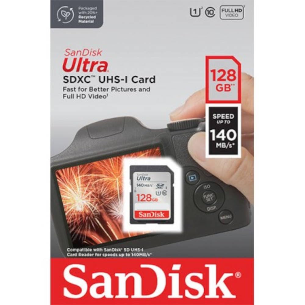 Amazon | SanDisk 128GB Ultra SDXC UHS-I Memory Card - Up to 140MB
